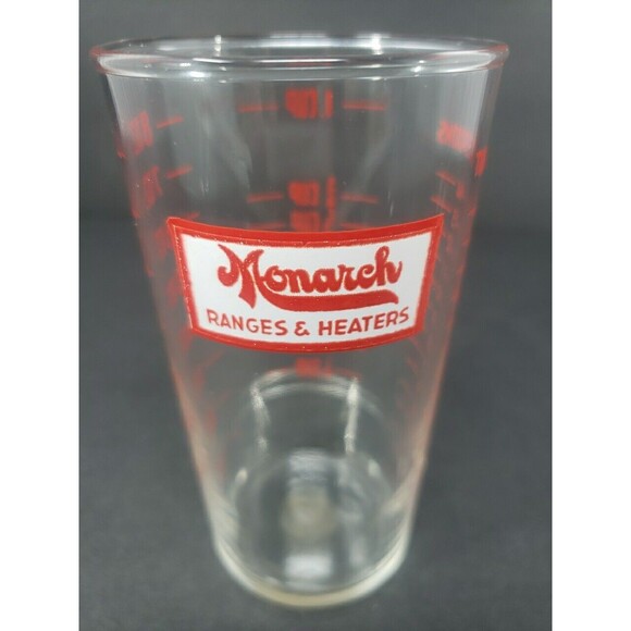 Monarch Ranges & Heaters Measuring Glass Tablespoons Cup Ounces Vintage MCM - Picture 15 of 15